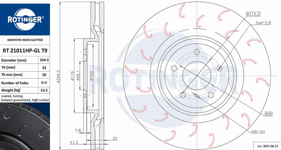 Rotinger RT 21011HP-GL T9 - Kočioni disk www.molydon.hr