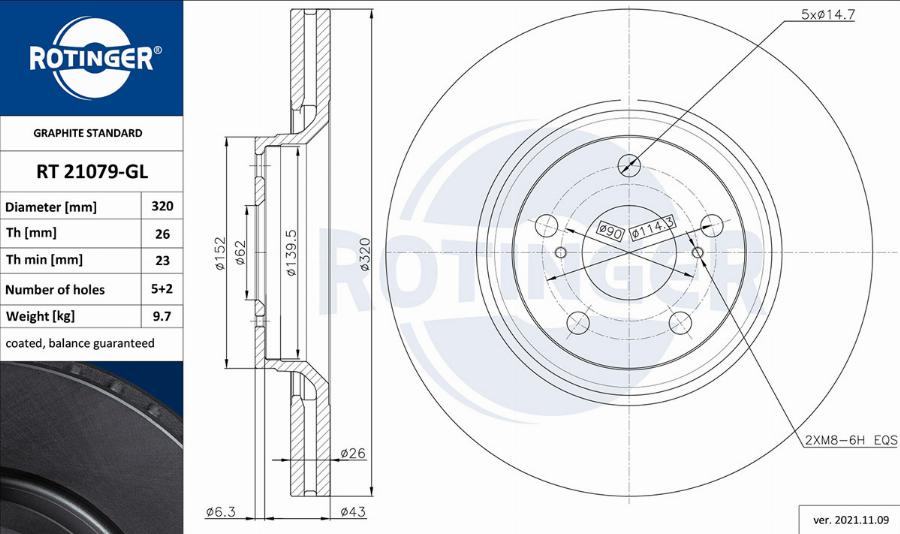 Rotinger RT 21079-GL - Kočioni disk www.molydon.hr