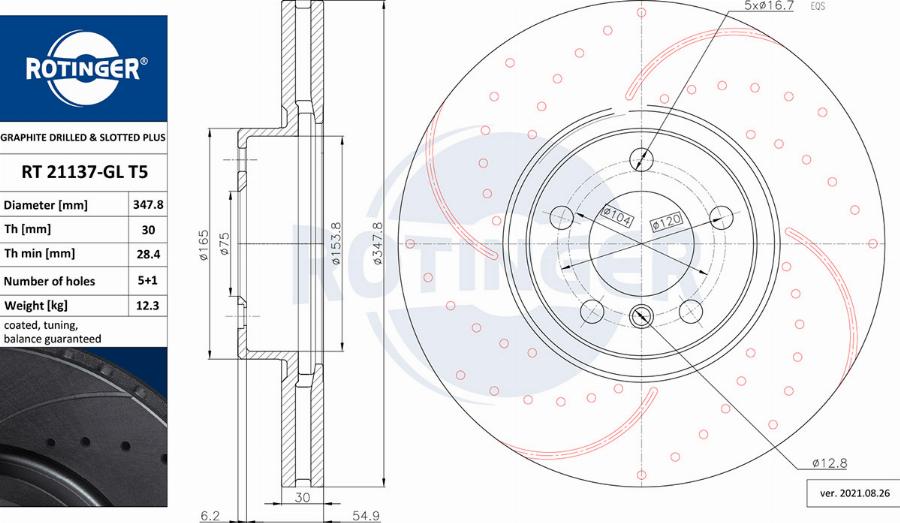 Rotinger RT 21137-GL T5 - Kočioni disk www.molydon.hr