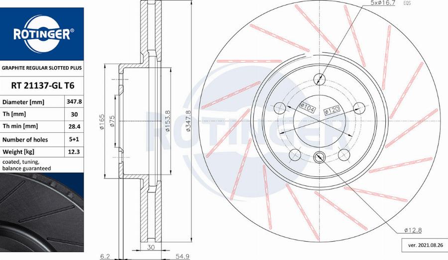 Rotinger RT 21137-GL T6 - Kočioni disk www.molydon.hr