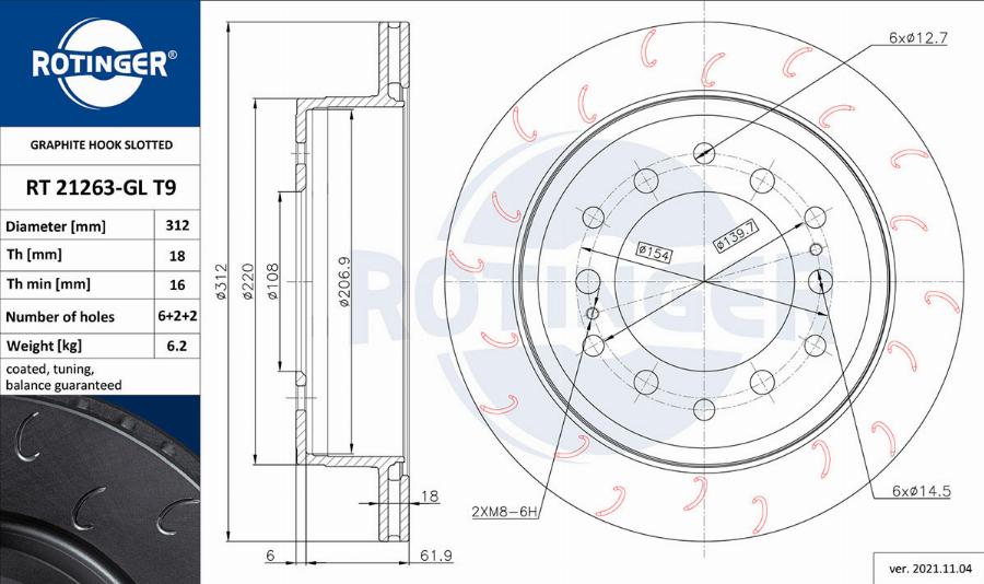 Rotinger RT 21263-GL T9 - Kočioni disk www.molydon.hr