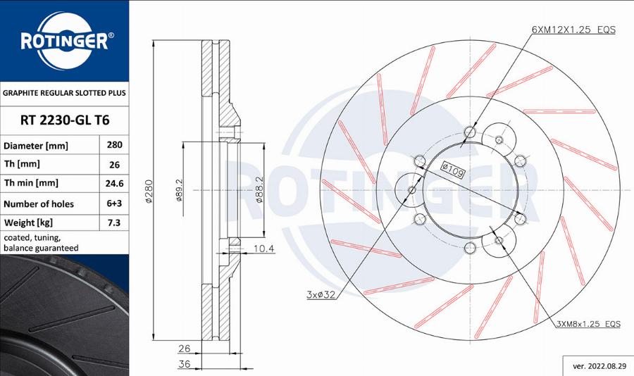 Rotinger RT 2230-GL T6 - Kočioni disk www.molydon.hr