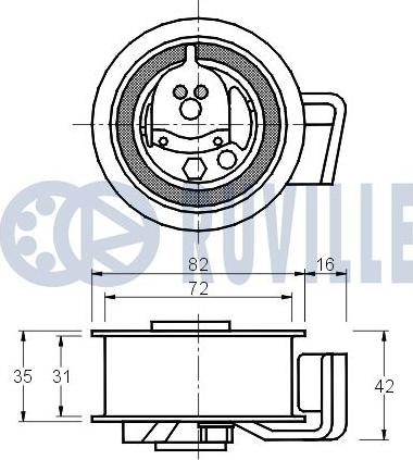 Ruville 540902 - Natezač, zupčasti remen  www.molydon.hr