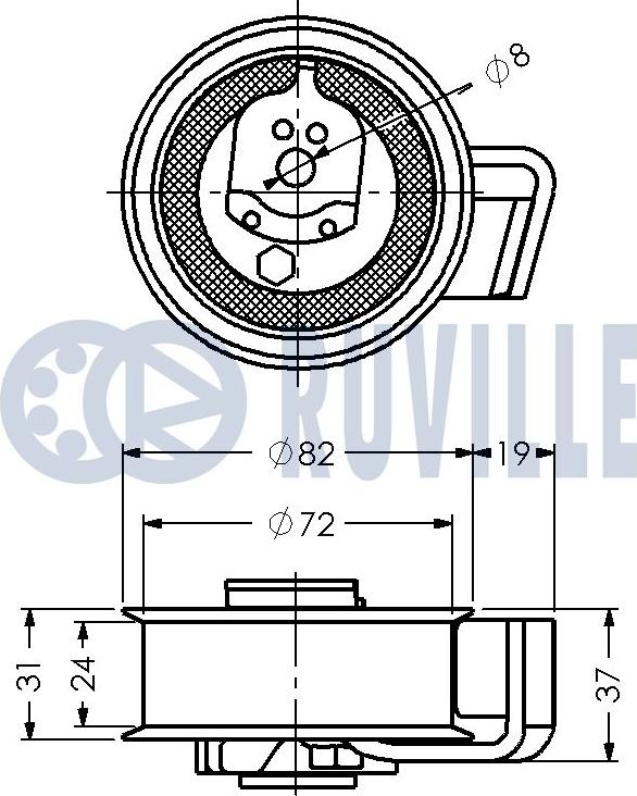 Ruville 540914 - Natezač, zupčasti remen  www.molydon.hr