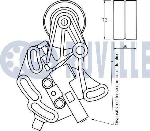 Ruville 540465 - Natezač, zupčasti remen  www.molydon.hr