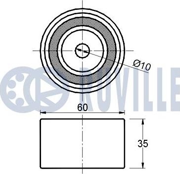 Ruville 540413 - Vodeći valjak , zupčasti remen  www.molydon.hr