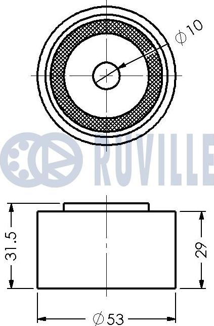 Ruville 540430 - Vodeći valjak , zupčasti remen  www.molydon.hr