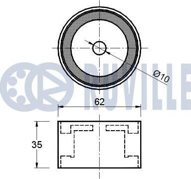 Ruville 540472 - Vodeći valjak , zupčasti remen  www.molydon.hr