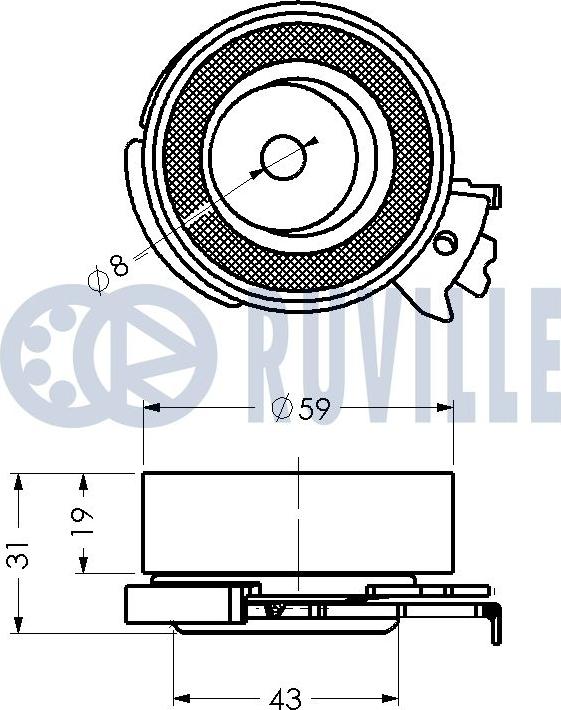 Ruville 540068 - Natezač, zupčasti remen  www.molydon.hr