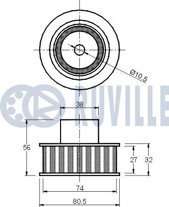 Ruville 540028 - Vodeći valjak , zupčasti remen  www.molydon.hr