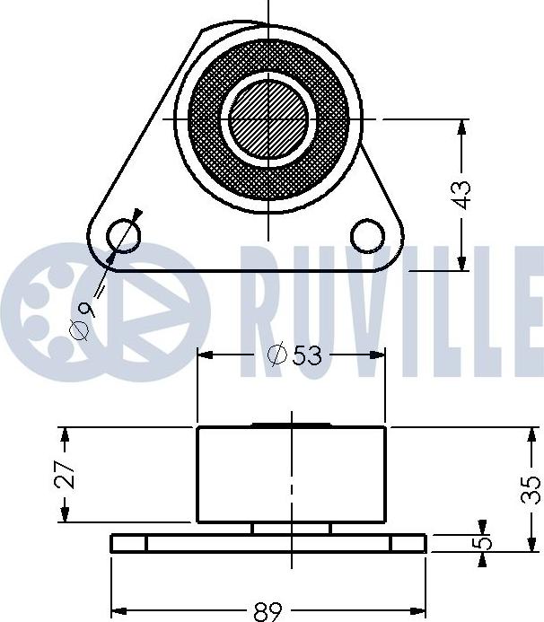 Ruville 540193 - Vodeći valjak , zupčasti remen  www.molydon.hr