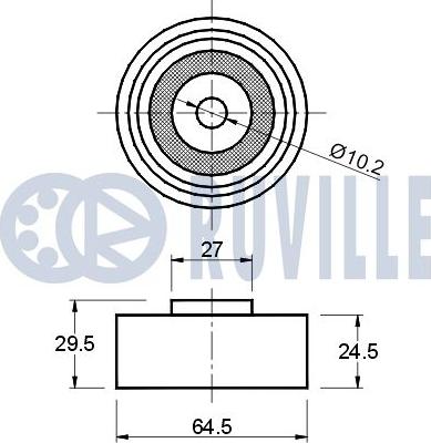 Ruville 540192 - Vodeći valjak , zupčasti remen  www.molydon.hr