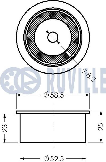 Ruville 540182 - Vodeći valjak , zupčasti remen  www.molydon.hr