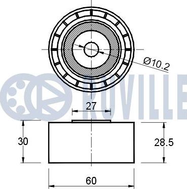 Ruville 540170 - Vodeći valjak , zupčasti remen  www.molydon.hr