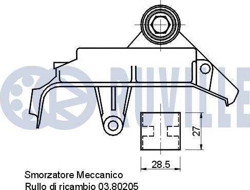 Ruville 540896 - Prigusivac vibracija, zupčasti remen  www.molydon.hr