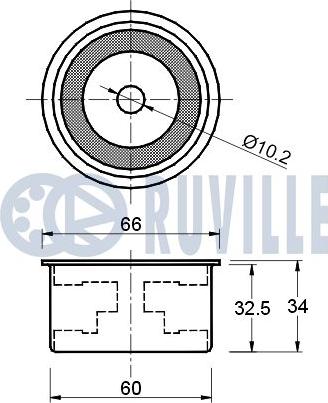 Ruville 540859 - Vodeći valjak , zupčasti remen  www.molydon.hr