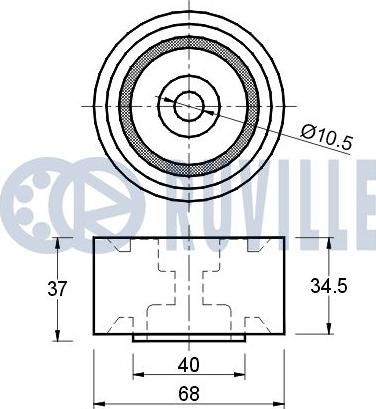 Ruville 540800 - Vodeći valjak , zupčasti remen  www.molydon.hr