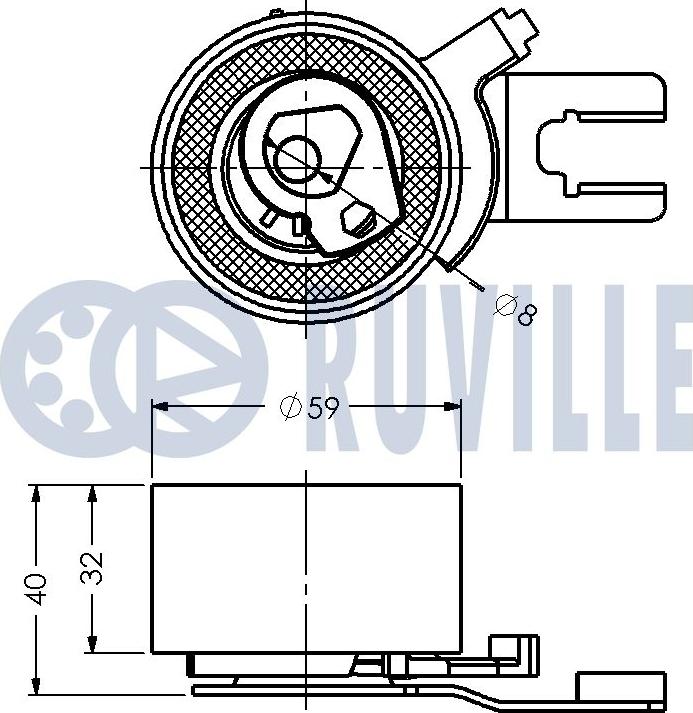 Ruville 540824 - Natezač, zupčasti remen  www.molydon.hr