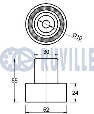 Ruville 540397 - Vodeći valjak , zupčasti remen  www.molydon.hr