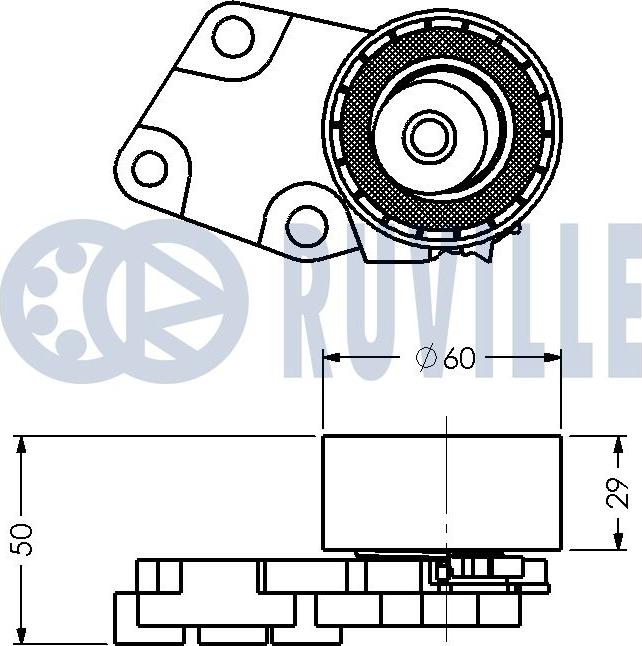 Ruville 540364 - Natezač, zupčasti remen  www.molydon.hr