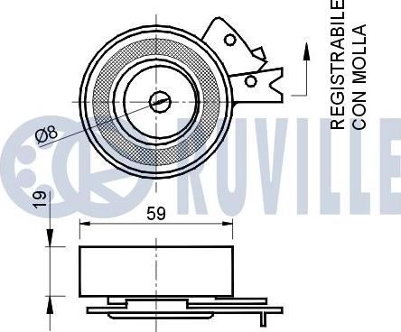 Ruville 540366 - Natezač, zupčasti remen  www.molydon.hr