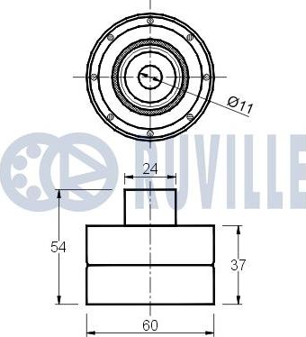 Ruville 540315 - Vodeći valjak , zupčasti remen  www.molydon.hr