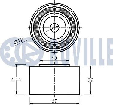 Ruville 540388 - Vodeći valjak , zupčasti remen  www.molydon.hr