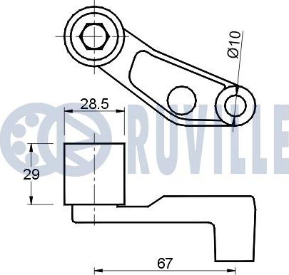 Ruville 540760 - Vodeći valjak , zupčasti remen  www.molydon.hr