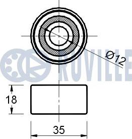 Ruville 540786 - Vodeći valjak , zupčasti remen  www.molydon.hr