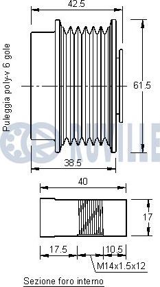 Ruville 541973 - Remenica, alternator www.molydon.hr