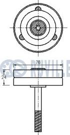 Ruville 541460 - Vodeći valjak , klinasti rebrasti remen  www.molydon.hr