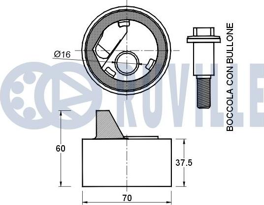 Ruville 541586 - Natezač, zupčasti remen  www.molydon.hr