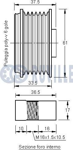 Ruville 541680 - Remenica, alternator www.molydon.hr