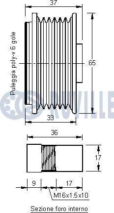 Ruville 541679 - Remenica, alternator www.molydon.hr