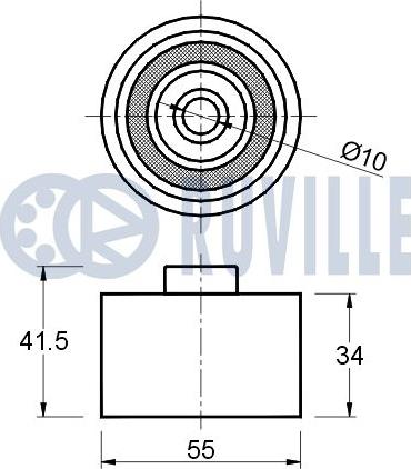 Ruville 541014 - Vodeći valjak , zupčasti remen  www.molydon.hr