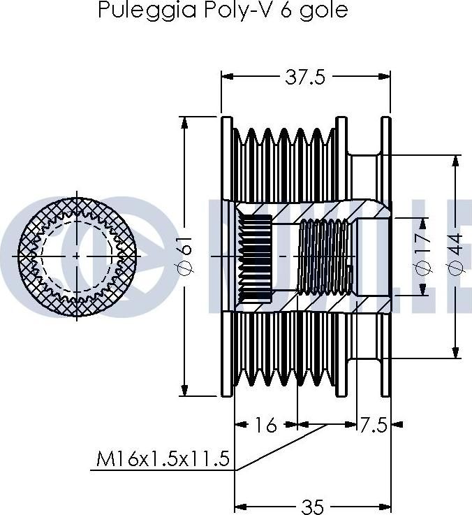 Ruville 541027 - Remenica, alternator www.molydon.hr