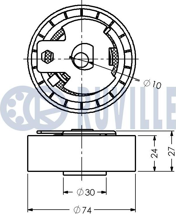 Ruville 541074 - Natezač, zupčasti remen  www.molydon.hr