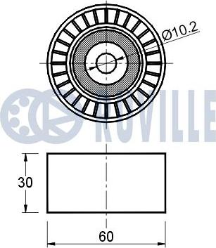 Ruville 541149 - Vodeći valjak , zupčasti remen  www.molydon.hr