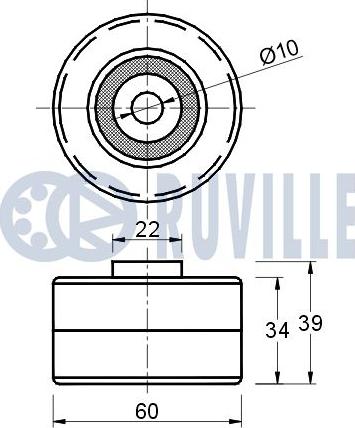 Ruville 541178 - Vodeći valjak , zupčasti remen  www.molydon.hr