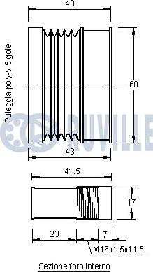 Ruville 541866 - Remenica, alternator www.molydon.hr