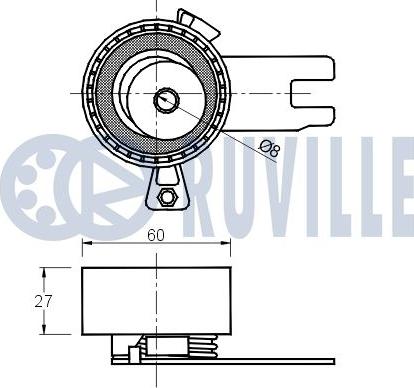 Ruville 541874 - Natezač, zupčasti remen  www.molydon.hr