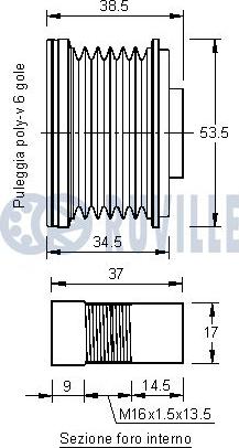 Ruville 541342 - Remenica, alternator www.molydon.hr