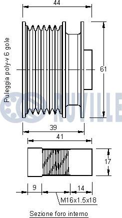 Ruville 541335 - Remenica, alternator www.molydon.hr