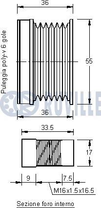 Ruville 541290 - Remenica, alternator www.molydon.hr