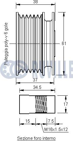 Ruville 541293 - Remenica, alternator www.molydon.hr