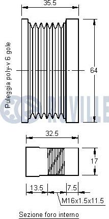 Ruville 541211 - Remenica, alternator www.molydon.hr