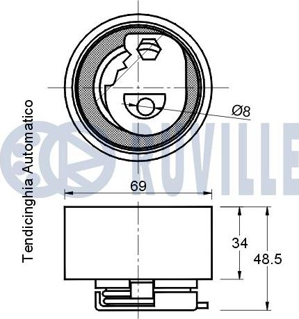 Ruville 541223 - Natezač, zupčasti remen  www.molydon.hr