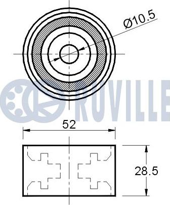 Ruville 541227 - Vodeći valjak , zupčasti remen  www.molydon.hr