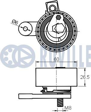 Ruville 541795 - Natezač, zupčasti remen  www.molydon.hr