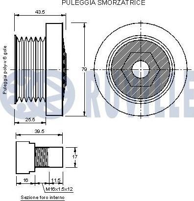 Ruville 541703 - Remenica, alternator www.molydon.hr